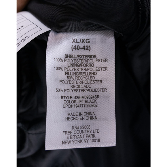 Free Country Ski Snow Pants Mens XL Black Elastic Waist Lined Soft Shell NWT - Picture 4 of 16